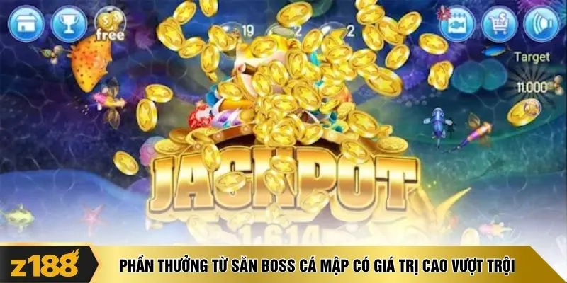 Phần thưởng từ săn boss cá mập có giá trị cao vượt trội