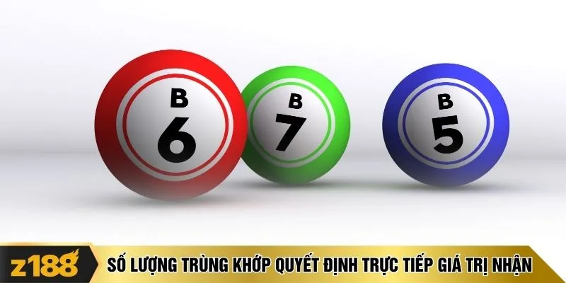 Số lượng trùng khớp quyết định trực tiếp giá trị nhận